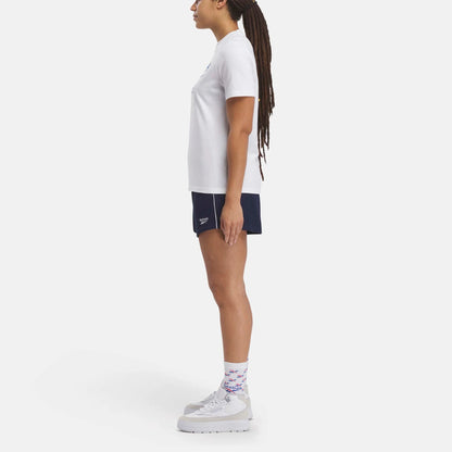 Reebok Women's Identity Big Logo White Tee