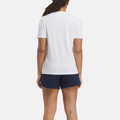 Reebok Women's Identity Big Logo White Tee