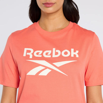 Reebok Women's Identity Big Logo Coral Tee