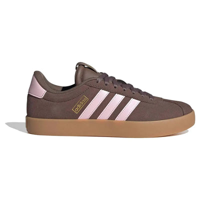 Adidas Women's Vl Court 3.0 Brown/Pink Sneaker Shoes
