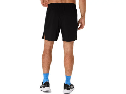 Asics Men's Silver 7' Black Short