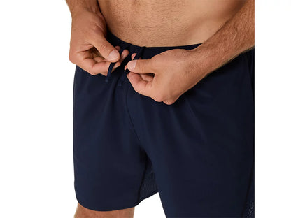 Asics Men's Silver 7' Navy Short