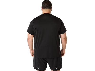 Asics Men's Silver Ss Black Tee