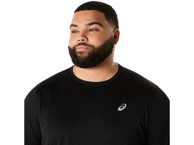 Asics Men's Silver Ss Black Tee