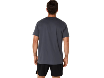 Asics Men's Silver Ss Grey Tee