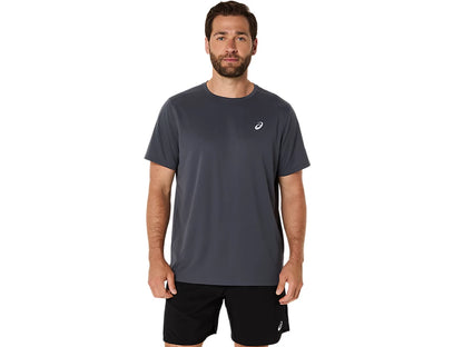 Asics Men's Silver Ss Grey Tee