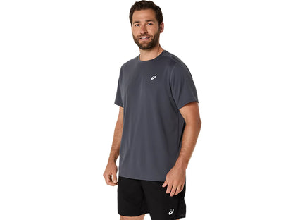 Asics Men's Silver Ss Grey Tee