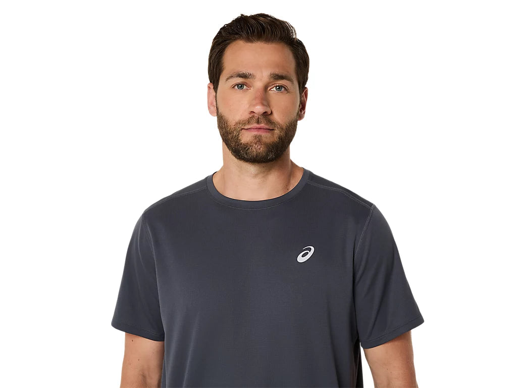 Asics Men's Silver Ss Grey Tee