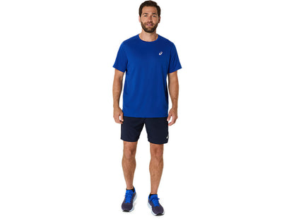 Asics Men's Silver Ss Blue Tee
