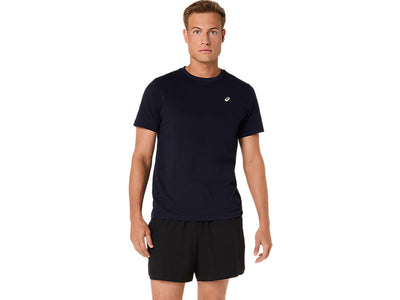 ASICS MEN'S SPIRAL EMBROIDERY NAVY TEE