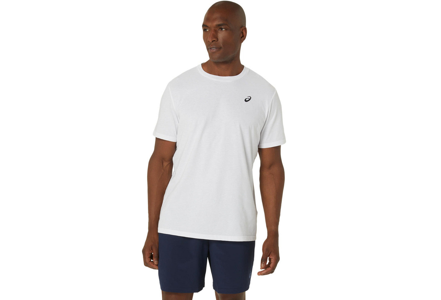 Asics Men's Spiral Embroidery White Tee