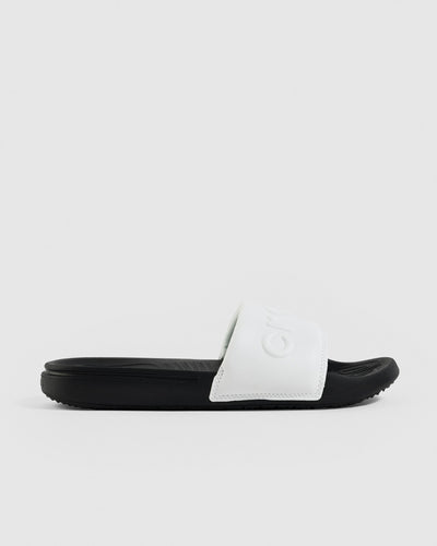 CROCS MEN'S ALL DAY BLACK/WHITE SLIDES