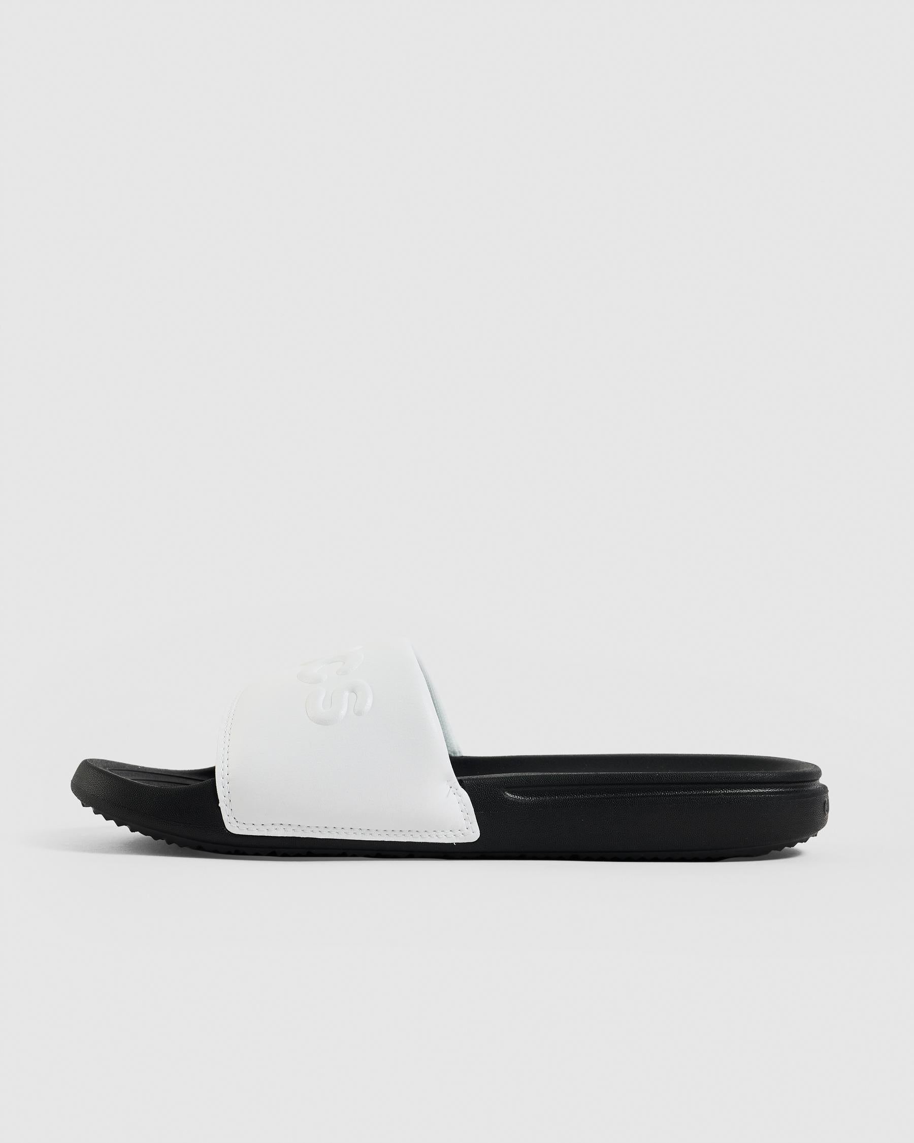 CROCS MEN'S ALL DAY BLACK/WHITE SLIDES