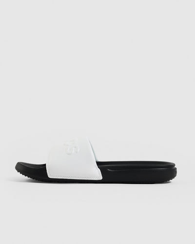 CROCS MEN'S ALL DAY BLACK/WHITE SLIDES