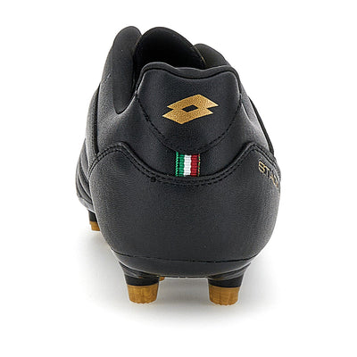 Lotto Mens Stadio 705 Fg Black/Gold Football Boots