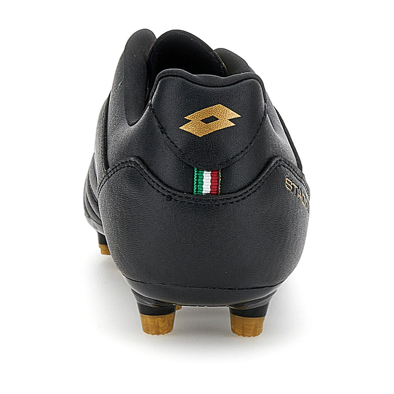 Lotto Mens Stadio 705 Fg Black/Gold Football Boots