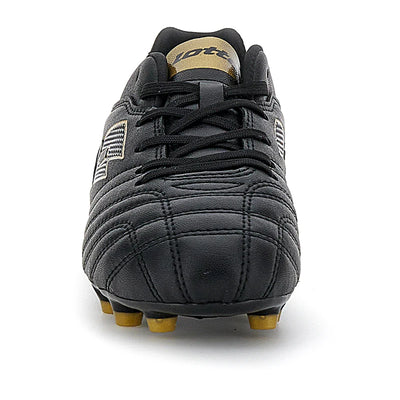 Lotto Kid's Stadio 705 Fg Black/Gold Football Boots