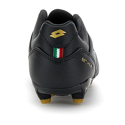 Lotto Kid's Stadio 705 Fg Black/Gold Football Boots