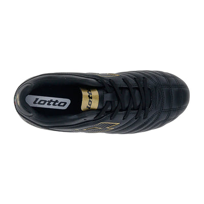 Lotto Kid's Stadio 705 Fg Black/Gold Football Boots