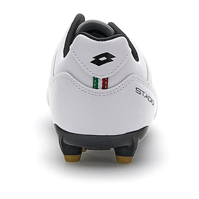 Lotto Kid's Stadio 705 Fg White/Gold Football Boots