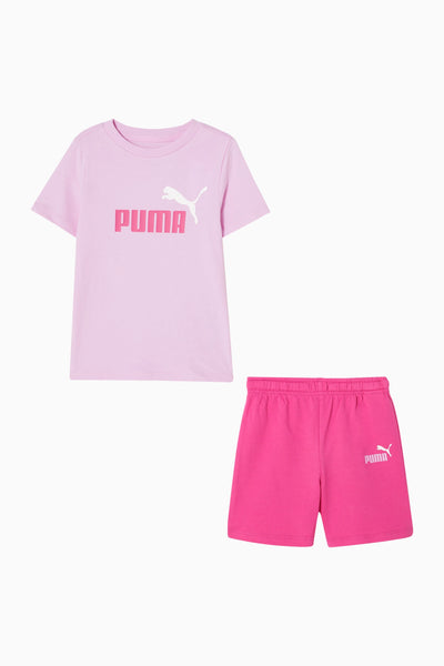 PUMA KID'S MINICATS ESSENTIALS MAUVE/PINK SET