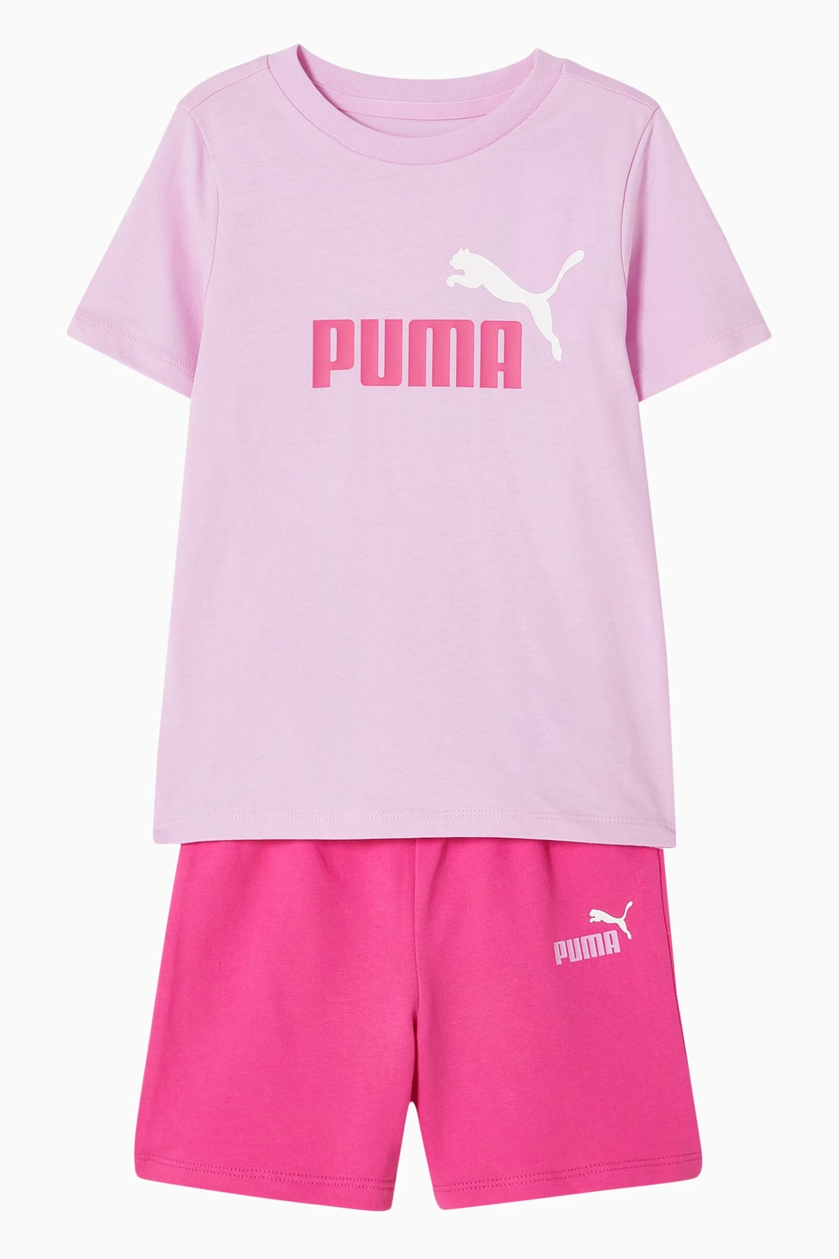 PUMA KID'S MINICATS ESSENTIALS MAUVE/PINK SET