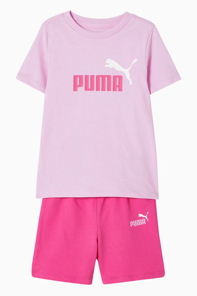 PUMA KID'S MINICATS ESSENTIALS MAUVE/PINK SET