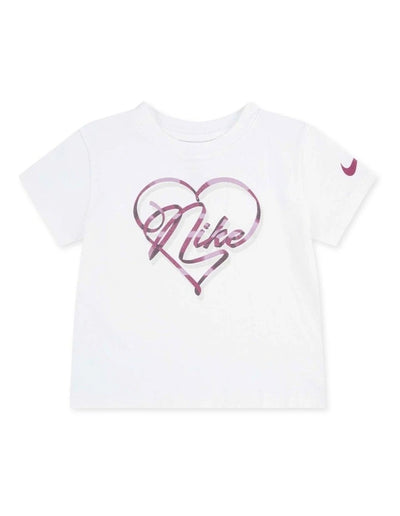 Nike Kid's Swoosh Graphic White Tee
