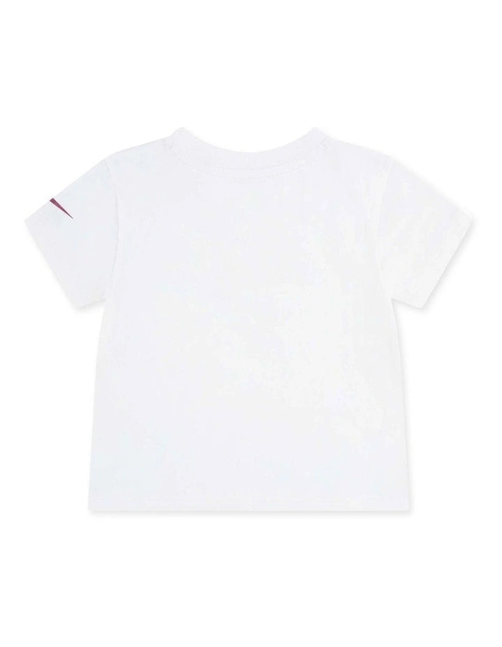 Nike Kid's Swoosh Graphic White Tee