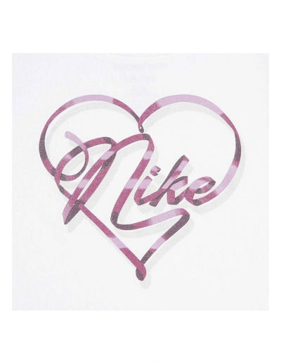 Nike Kid's Swoosh Graphic White Tee