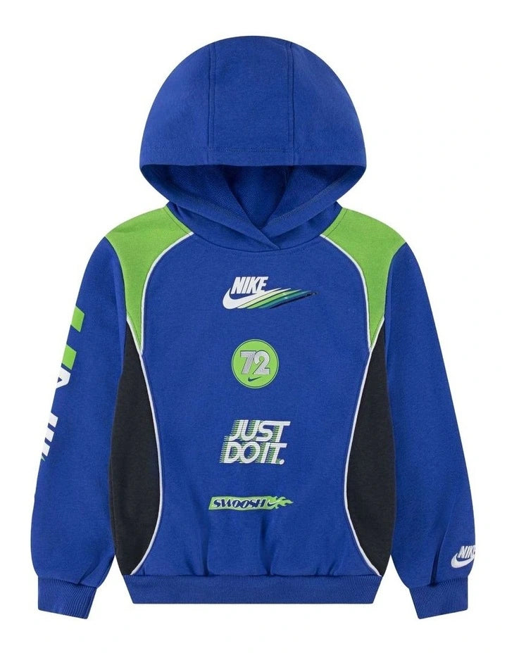 Nike Kid's Victory Lap French Terry Royal Blue Hoodie