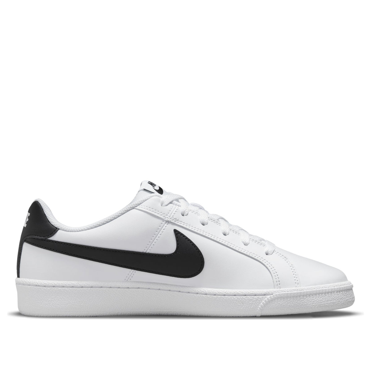 NIKE MEN'S COURT ROYALE WHITE/BLACK SNEAKER SHOES