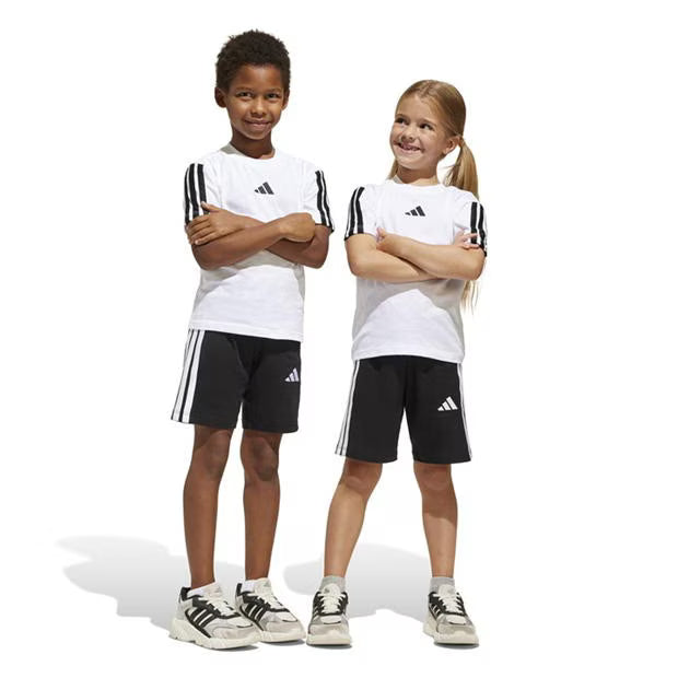 Adidas Kid's 3-Stripes White/Black Set