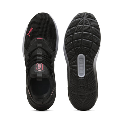 Puma Men's Softride Enzo 5 Black/Red Sneaker Shoes