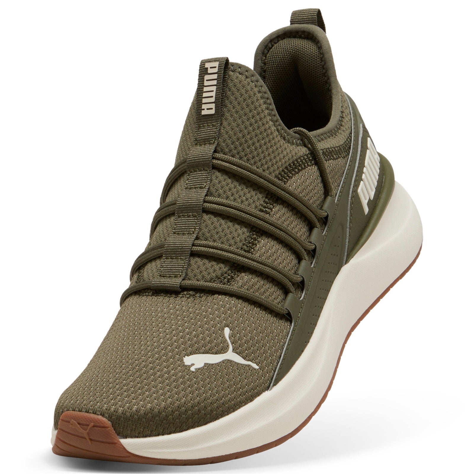 PUMA MEN'S SOFTRIDE CARSON 2 PULSE ALPINE/GREEN RUNNING SHOES