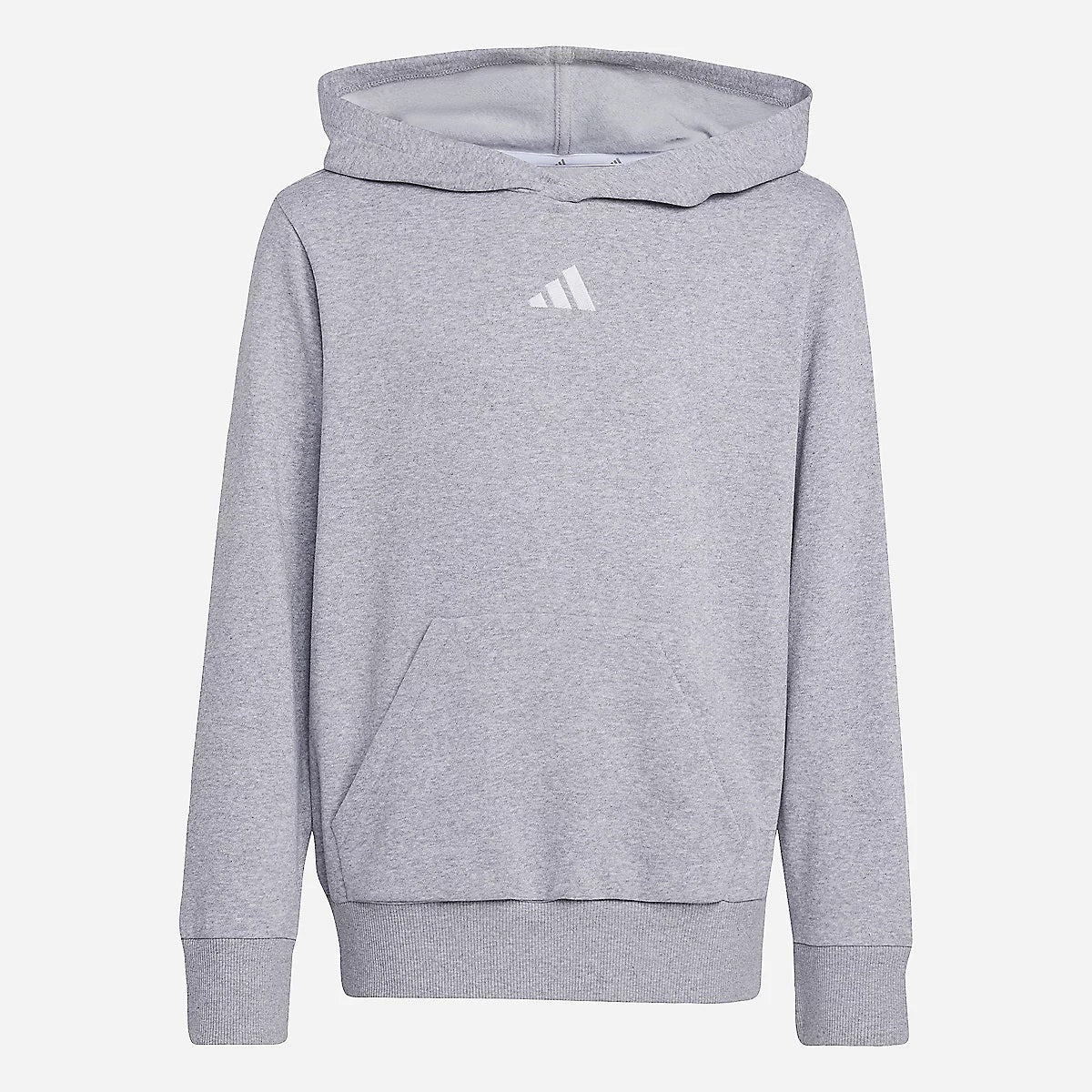 Adidas Kid's Small Logo Fleece Grey Hoodie