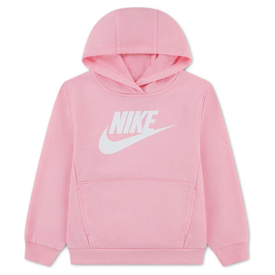 Nike Kid's Nsw Club French Terry Hbr Pink Hoodie