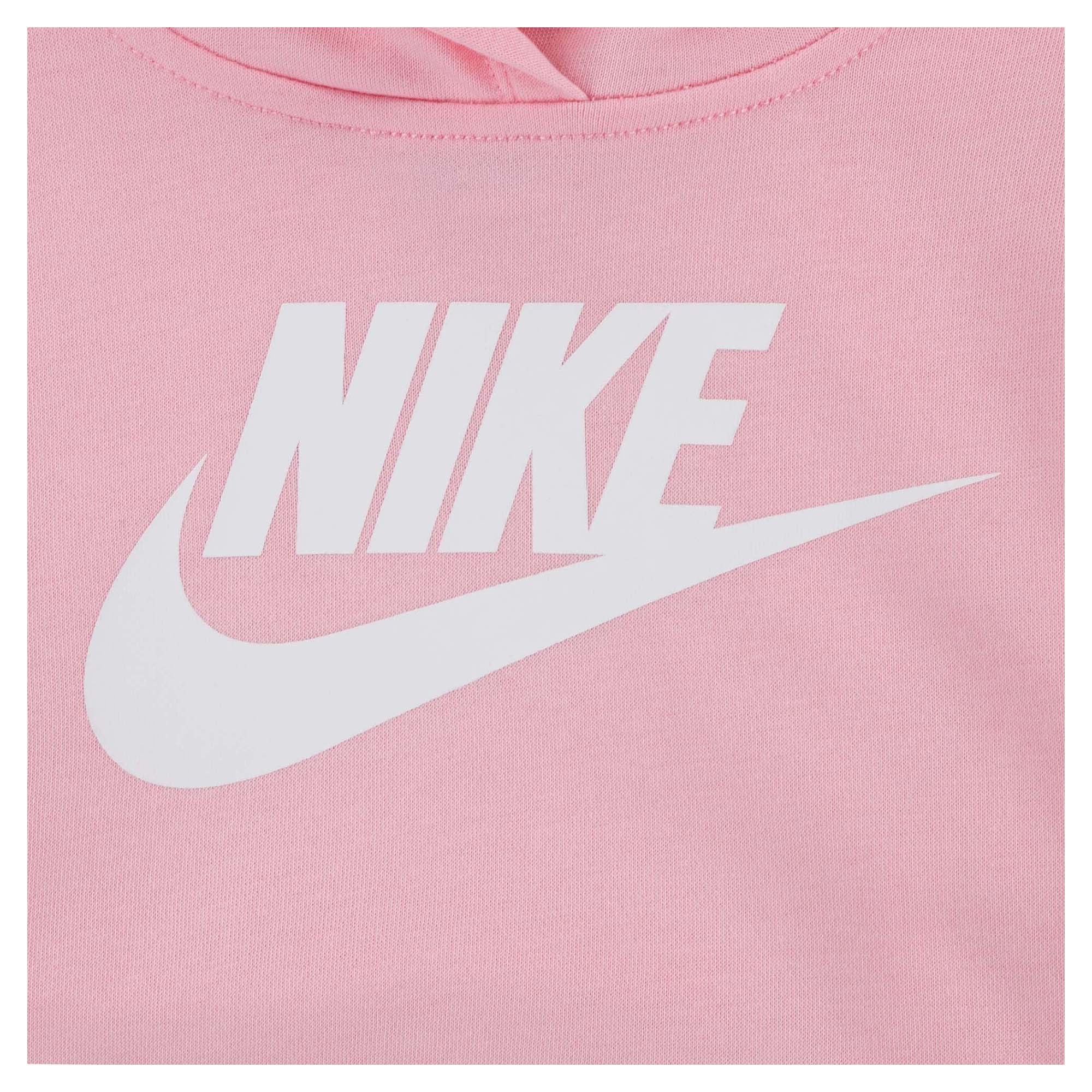 Nike Kid's Nsw Club French Terry Hbr Pink Hoodie