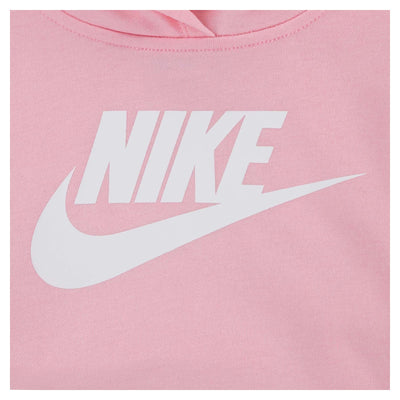 Nike Kid's Nsw Club French Terry Hbr Pink Hoodie