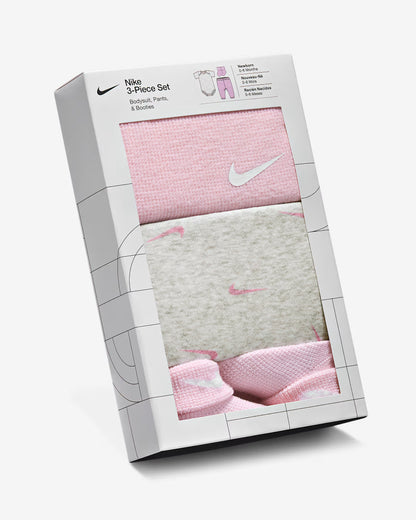 Nike Kid's 3-Piece Bodysuit Pink Set