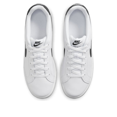 NIKE MEN'S COURT ROYALE WHITE/BLACK SNEAKER SHOES