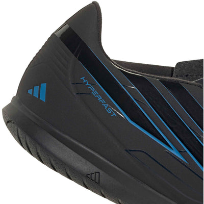ADIDAS MEN'S F50 HYPERFAST CLUB INDOOR BLACK/BLUE FOOTBALL BOOTS