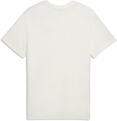 PUMA MEN'S ESSENTIALS 2 COLOUR SMALL LOGO OFF WHITE TEE