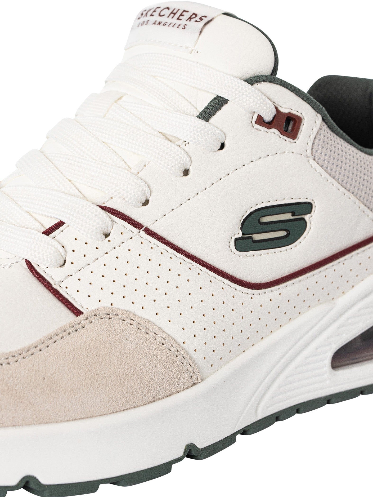 SKECHERS MEN S UNO RETRO WHITE SNEAKER SHOES