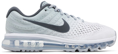 NIKE MEN'S AIR MAX 2017 WHITE/GREY SNEAKER SHOES