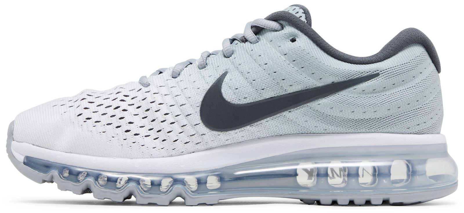 NIKE MEN'S AIR MAX 2017 WHITE/GREY SNEAKER SHOES