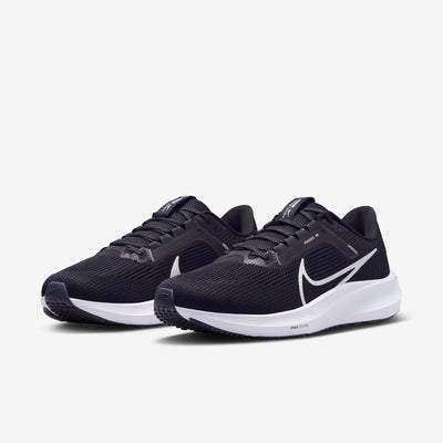 NIKE MEN'S AIR ZOOM PEGASUS 40 BLACK/WHITE RUNNING SHOES