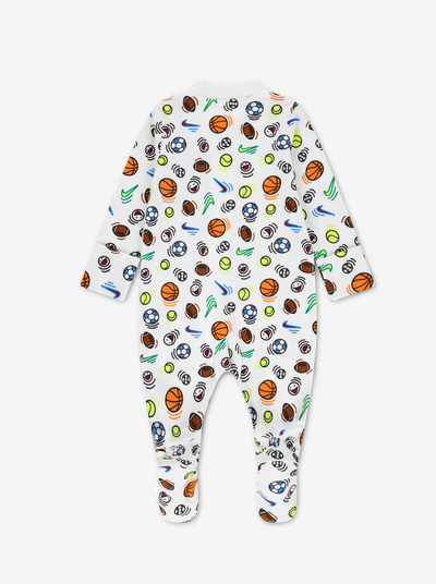 Nike Kid's Sportball Coverall White Onesie