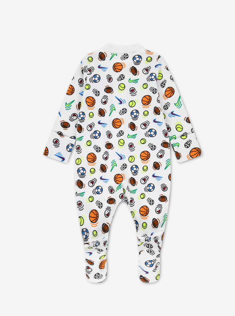Nike Kid's Sportball Coverall White Onesie