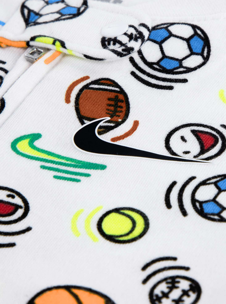 Nike Kid's Sportball Coverall White Onesie